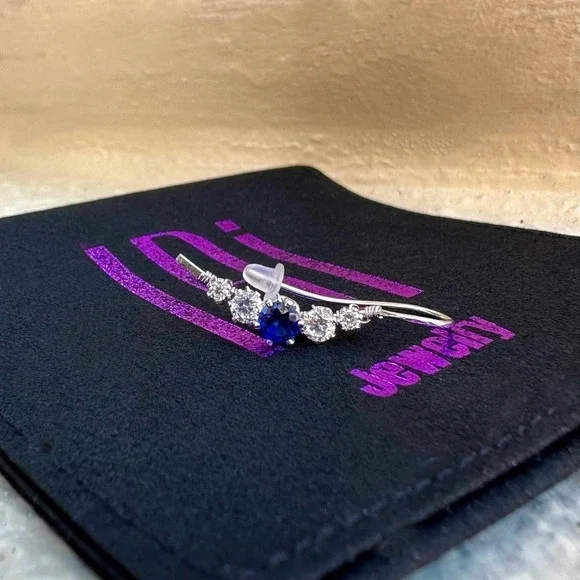 Cute Ear cuffs, No Piercing, Gift for her, Diamond Ear Cuff, Handmade Ear Cuff - Picture 6 of 9